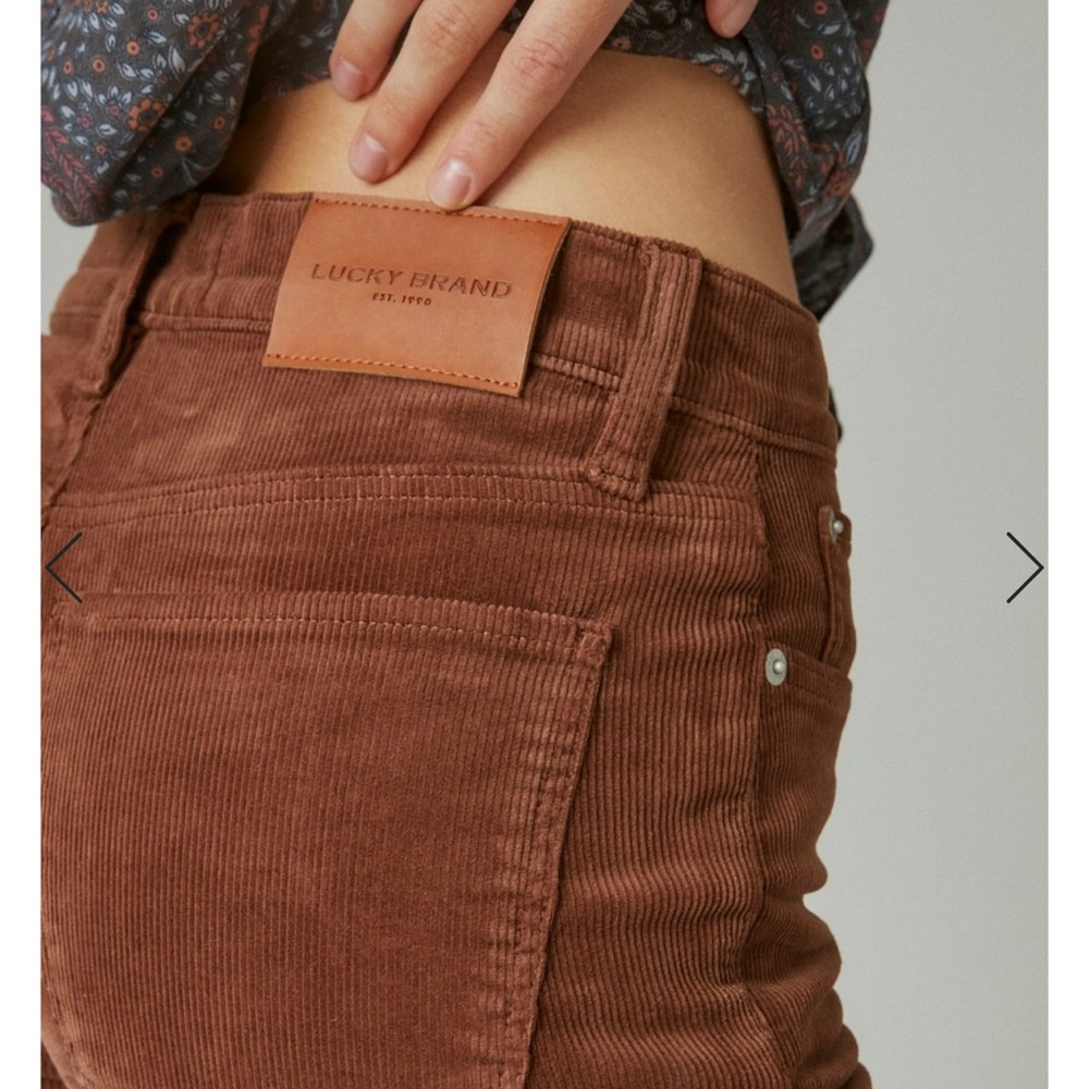 NWOT Lucky Brand Corduroy Stevie High Rise Flare